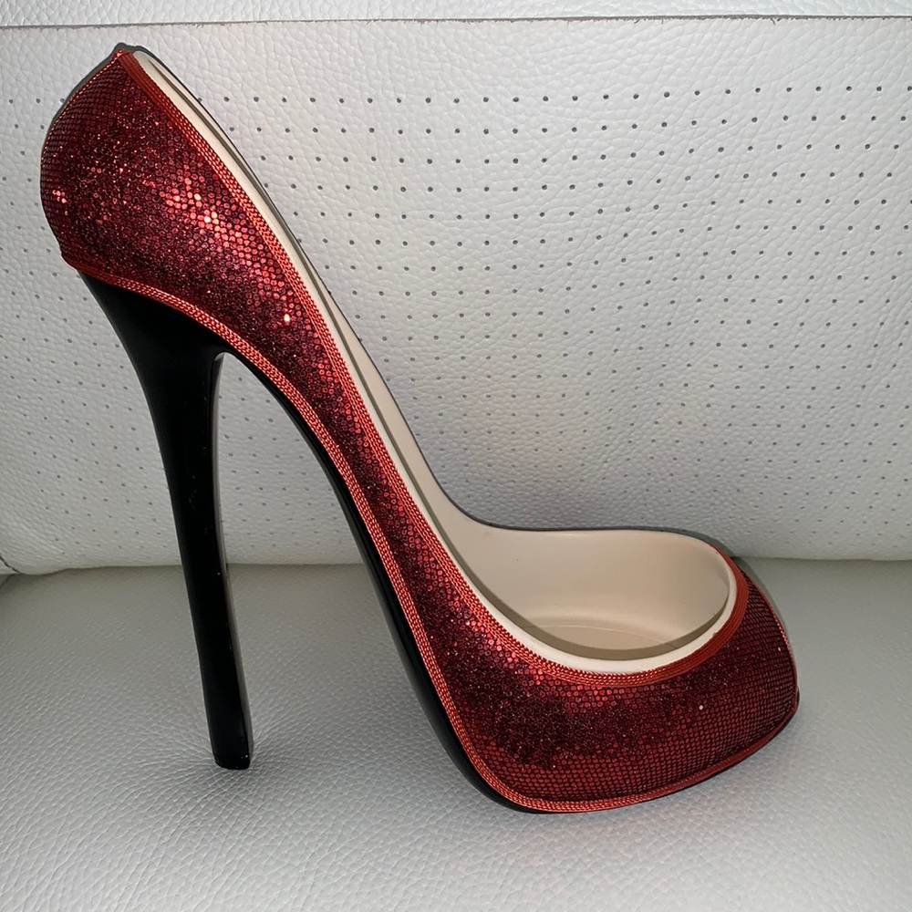 Wild Eye Designs High Heel‎ Bottle Holder, Red Sequins